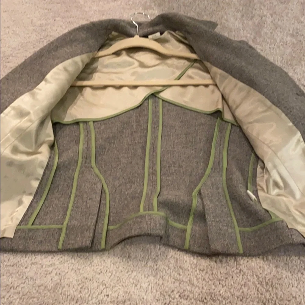 J. Crew Gray Blazer with Brown Buttons - Picture 7 of 9